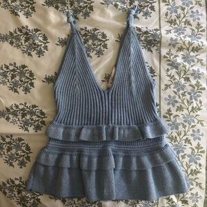 BCBGeneration Blue Knit Top